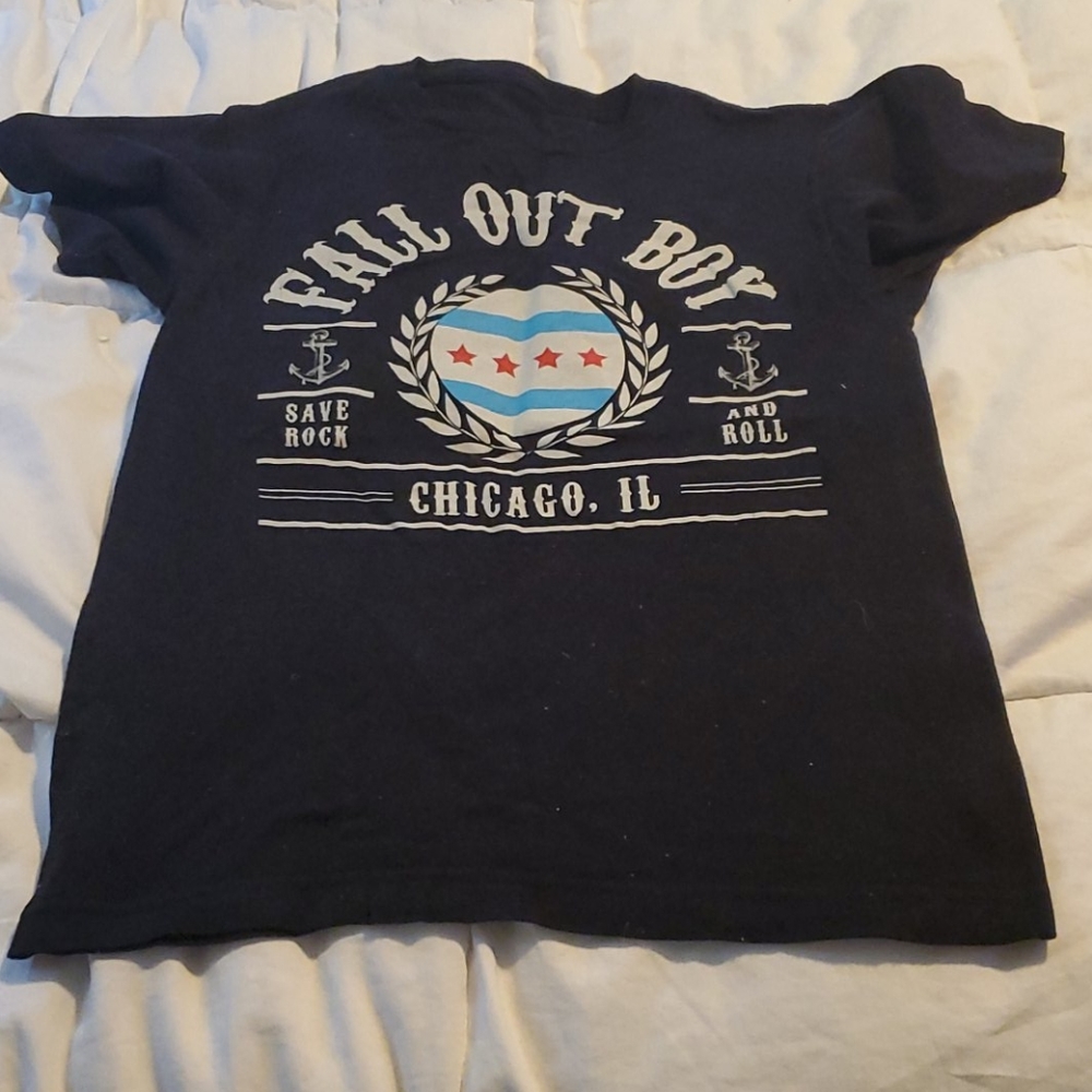 Fall Out Boy Band T Shirt Size Small Black